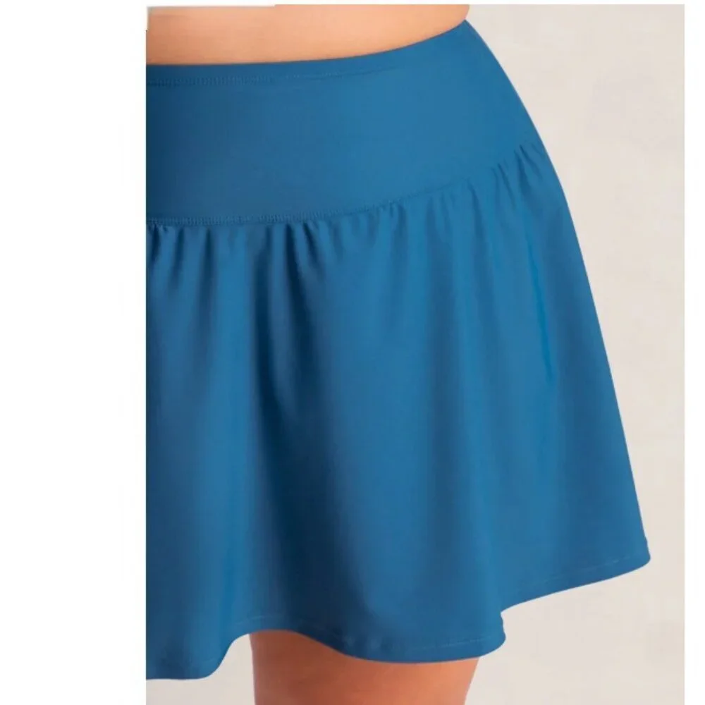 Shapermint Essentials High Waisted Full Coverage Swim Skirt